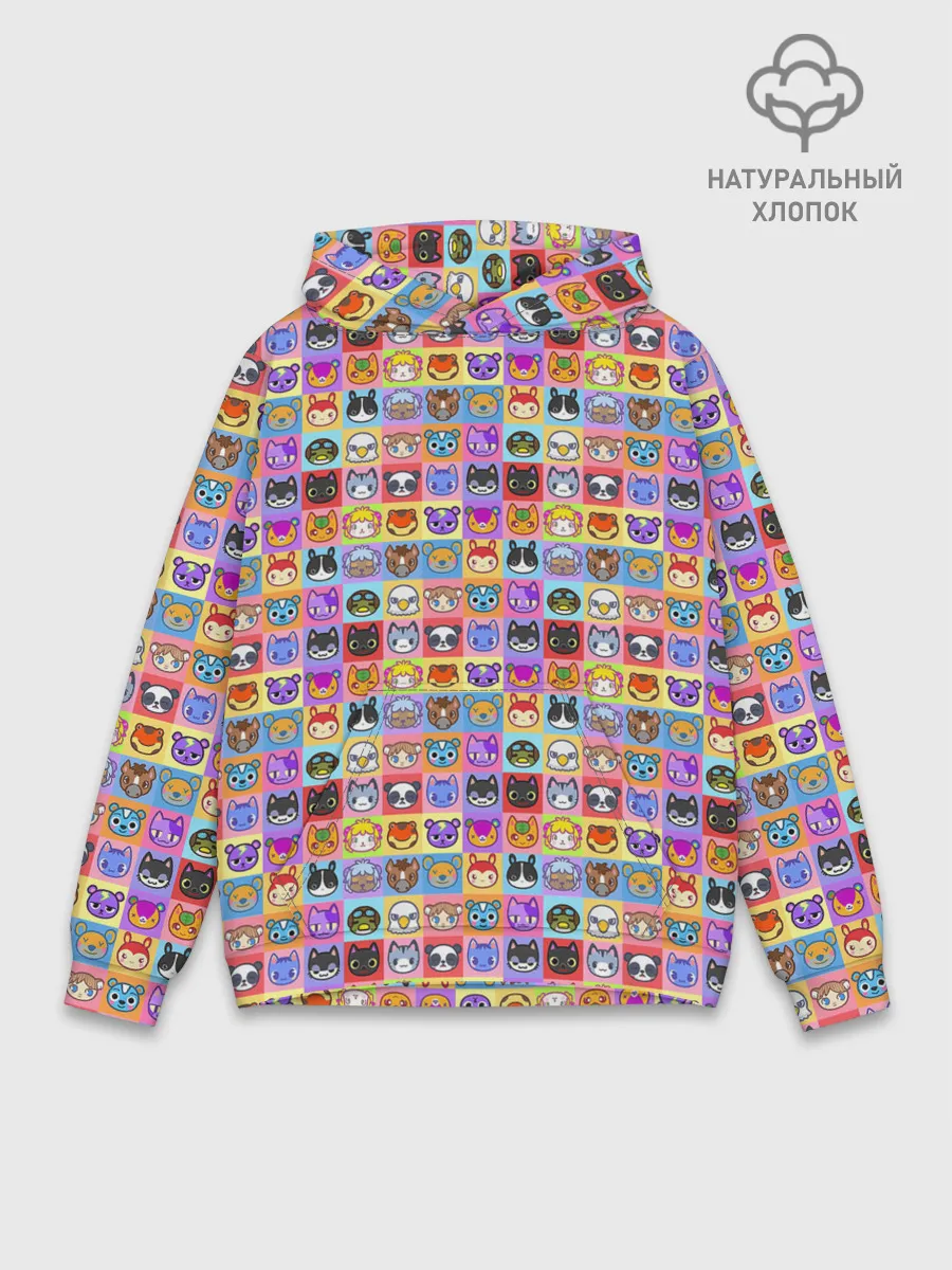 Худи мужской база хлопок / ANIMAL CROSSING