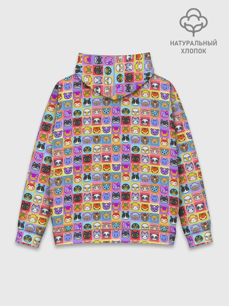 Худи мужской база хлопок / ANIMAL CROSSING