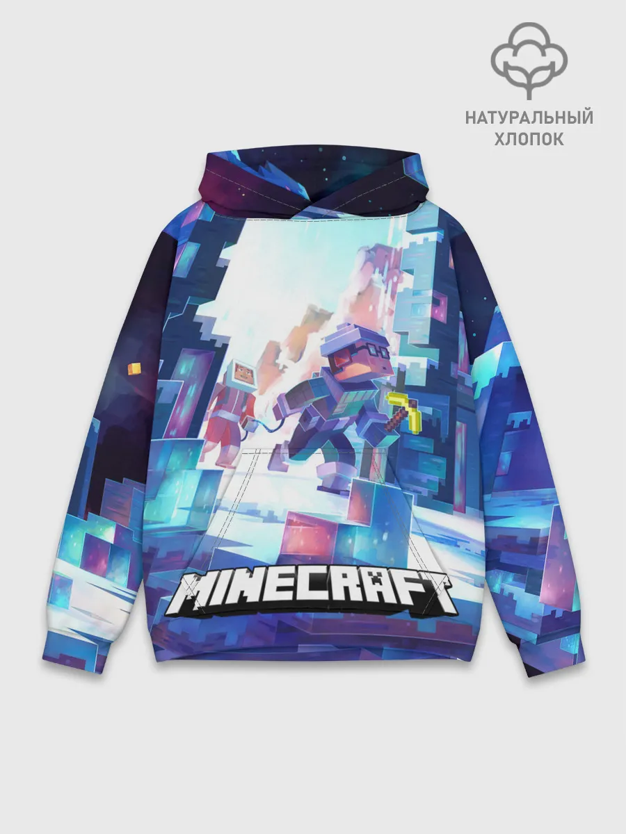 Худи мужской база хлопок / Майнкрафт