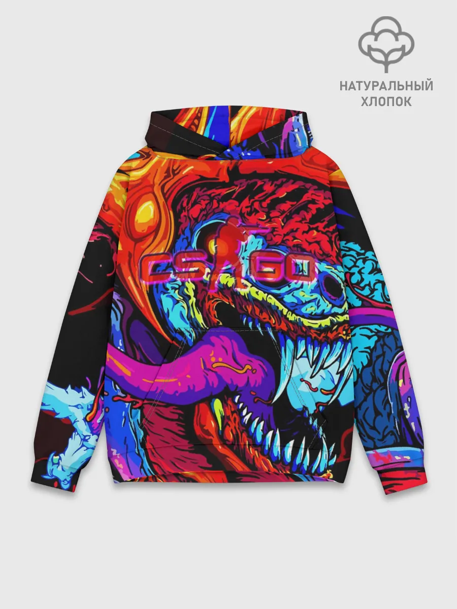 Худи мужской база хлопок / HYPER BEAST | CS GO
