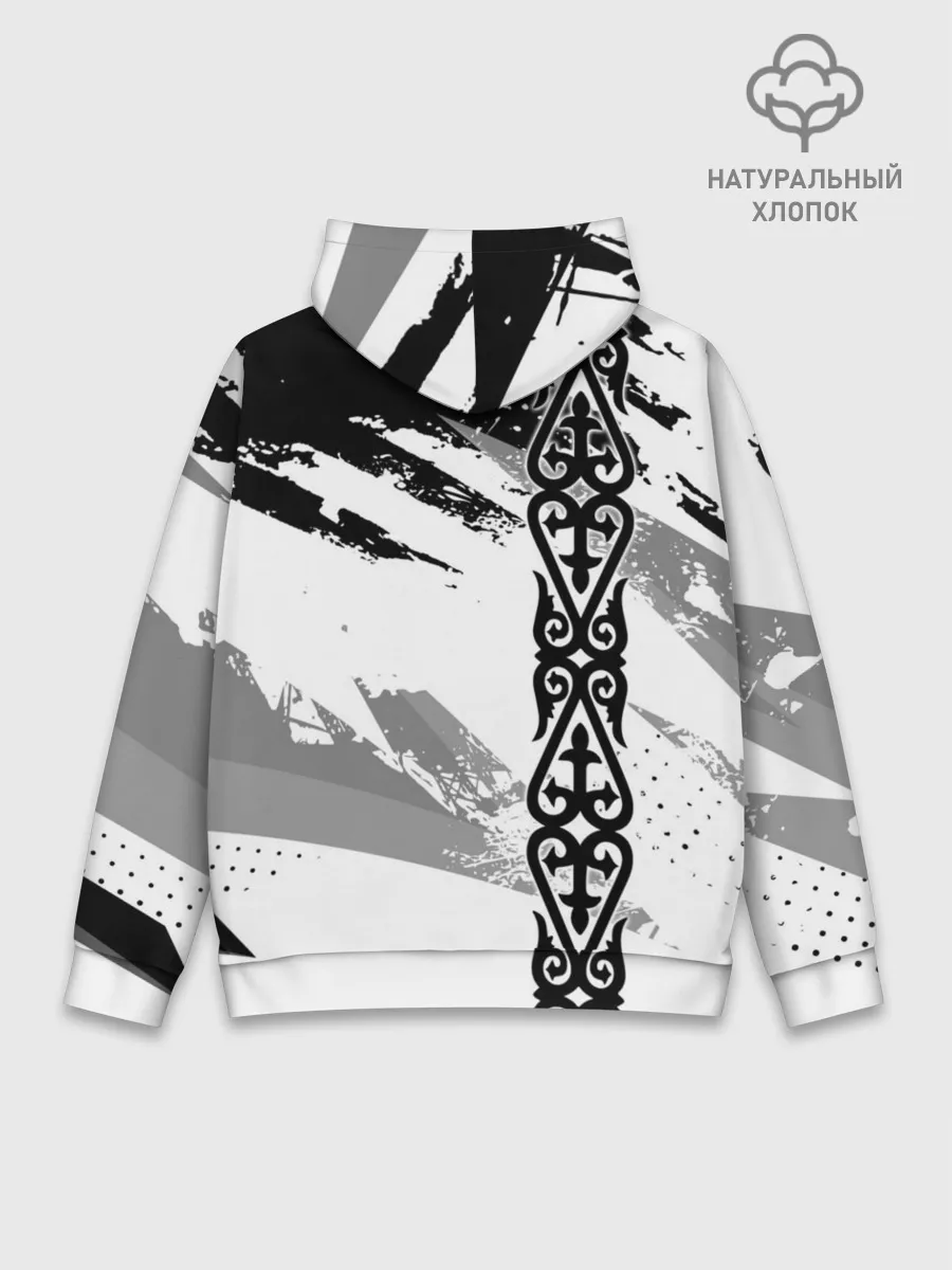 Худи мужской база хлопок / Форма Казахстан