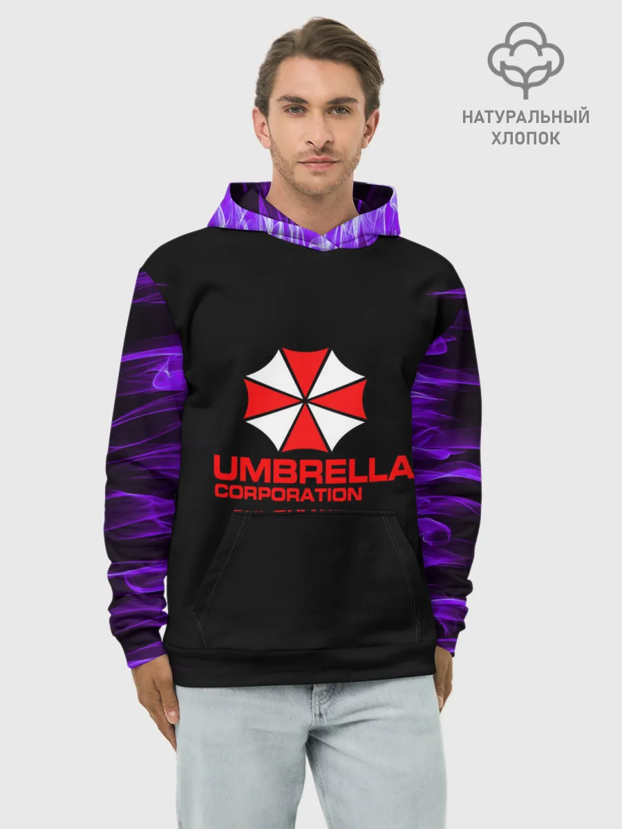 Худи мужской база хлопок / resident evil