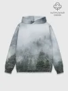 Худи мужской база хлопок / Туманный лес