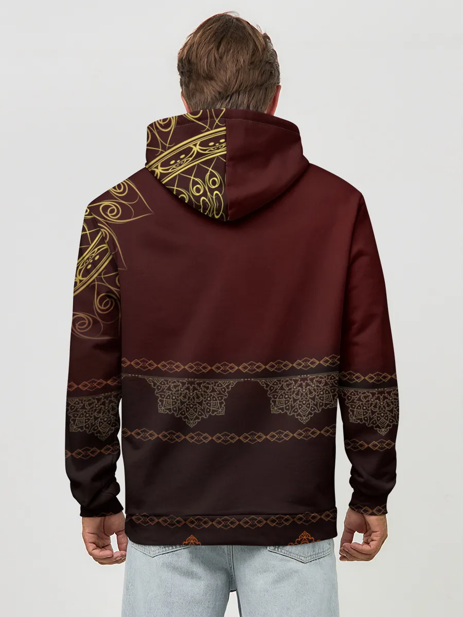 Худи мужской база хлопок / Форма Казахстан