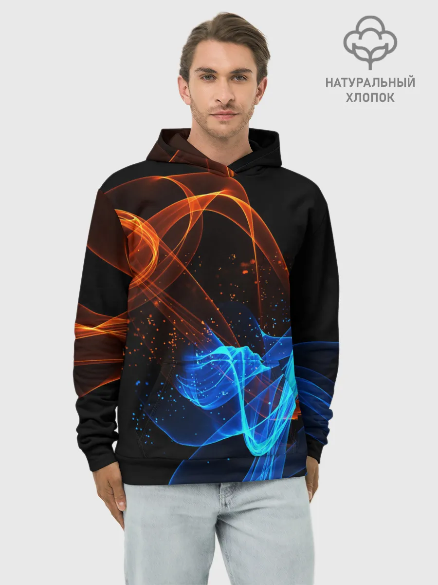 Худи мужской база хлопок / БИТВА ОГНЕЙ