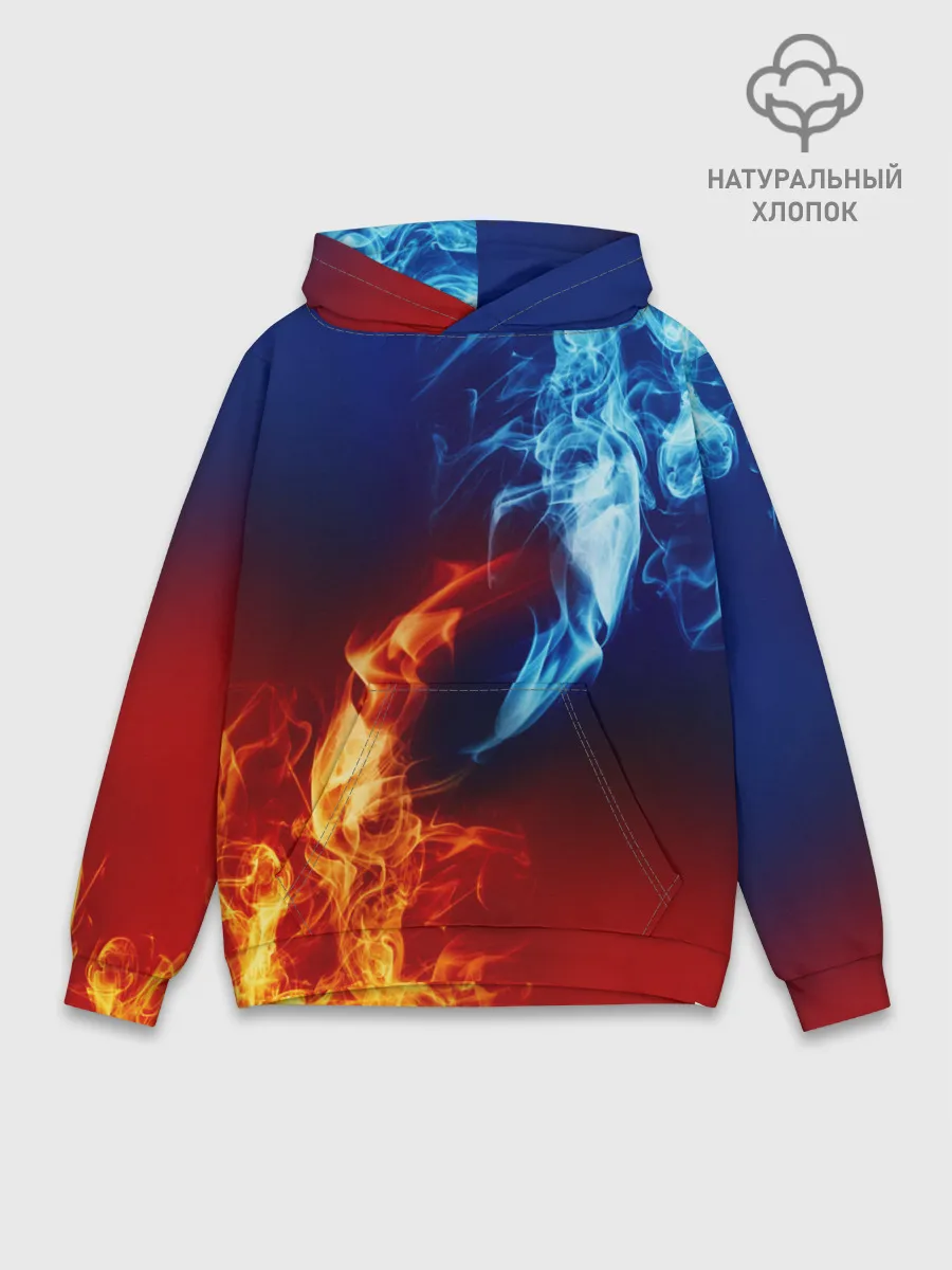 Худи мужской база хлопок / БИТВА ОГНЕЙ