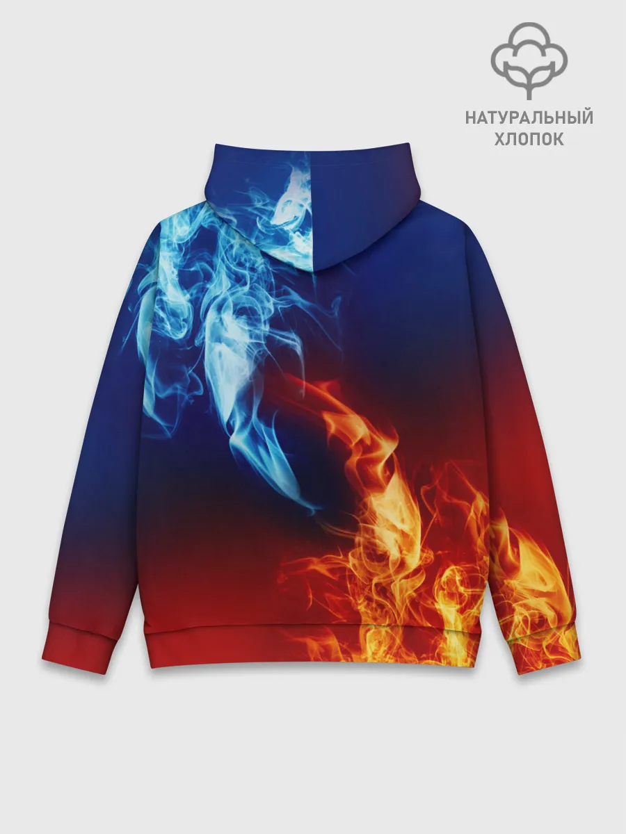 Худи мужской база хлопок / БИТВА ОГНЕЙ