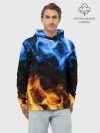 Худи мужской база хлопок / БИТВА ОГНЕЙ