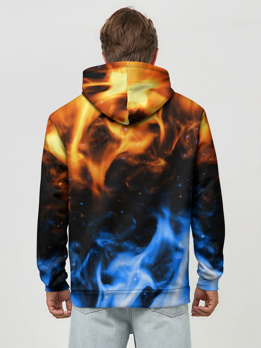 Худи мужской база хлопок / БИТВА ОГНЕЙ