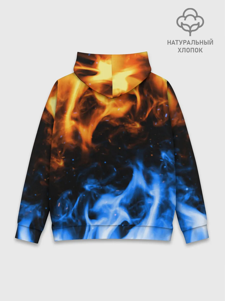 Худи мужской база хлопок / БИТВА ОГНЕЙ