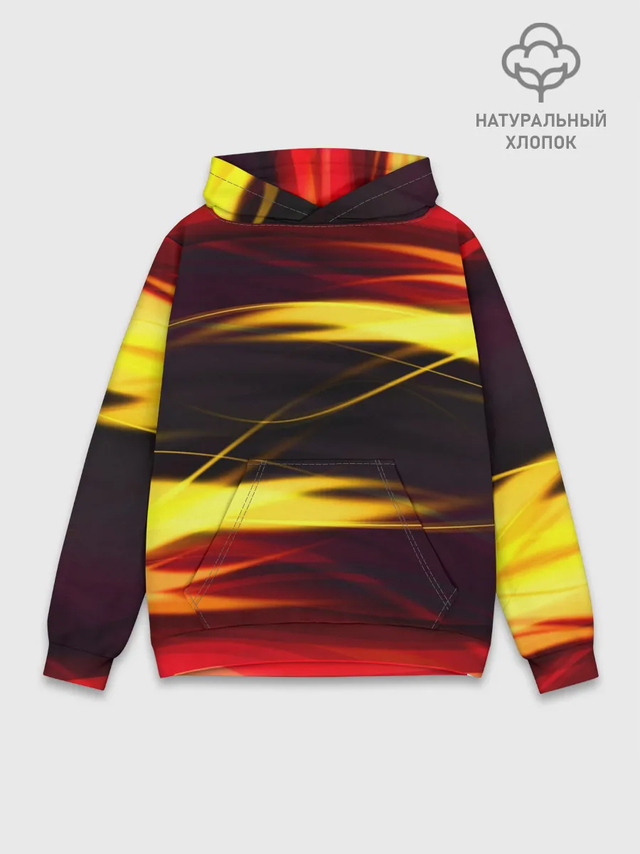 Худи мужской база хлопок / Языки Пламени