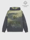 Худи мужской база хлопок / Лес мой храм
