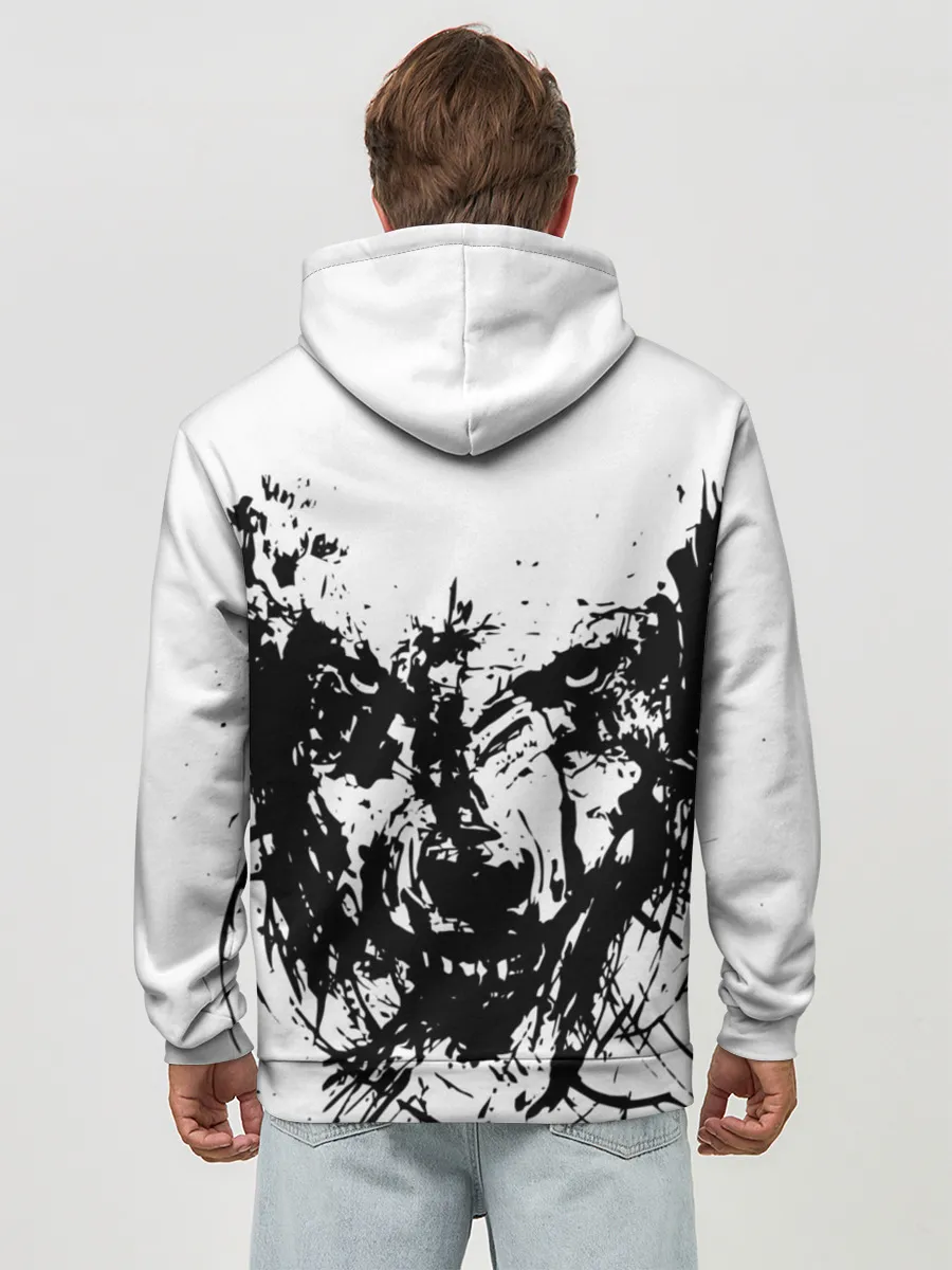 Худи мужской база хлопок / Зверь