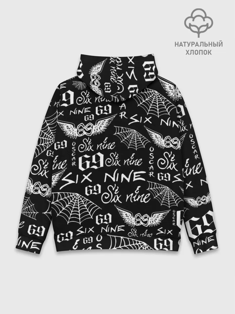 Худи мужской база хлопок / 6IX9INE ТАТУИРОВКИ