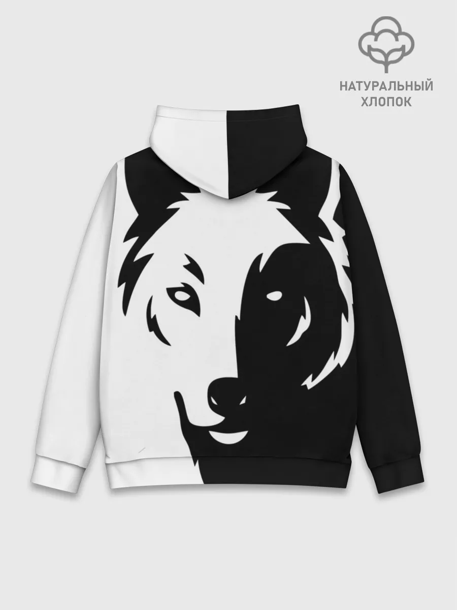 Худи мужской база хлопок / Зверь