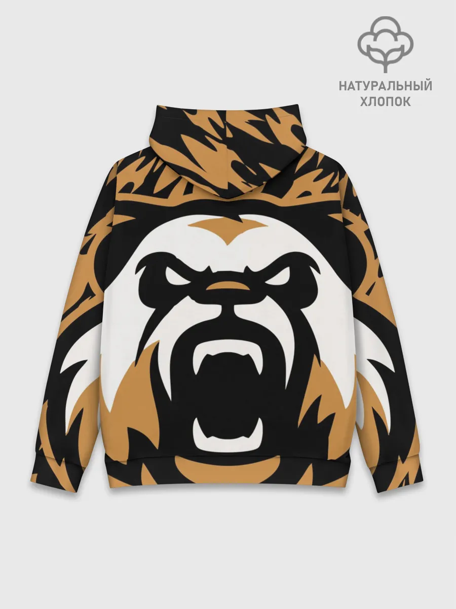 Худи мужской база хлопок / Зверь