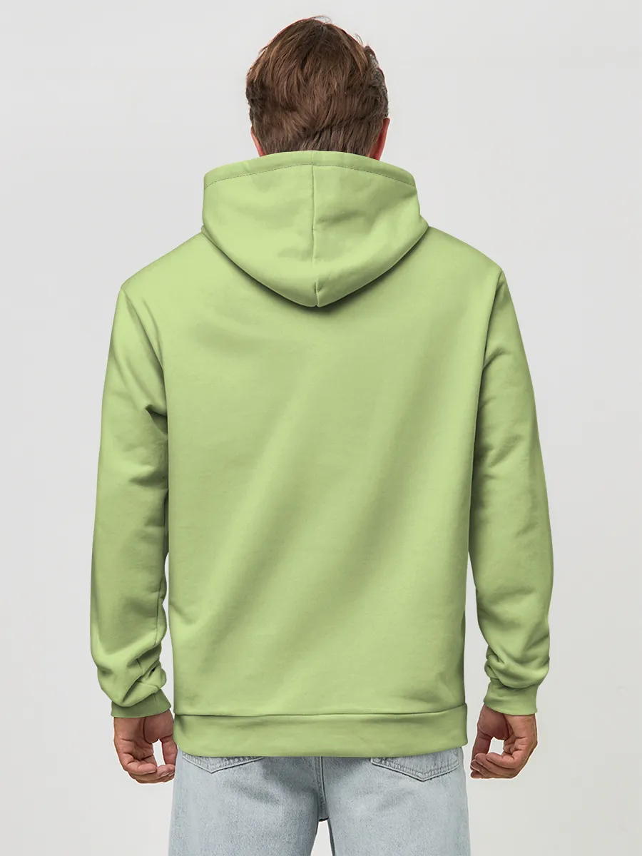 Худи мужской база хлопок / Прикольная панда с бабочкой