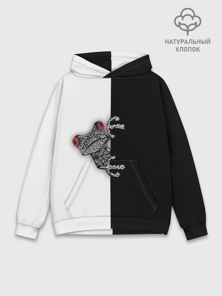 Худи мужской база хлопок / Лягуха