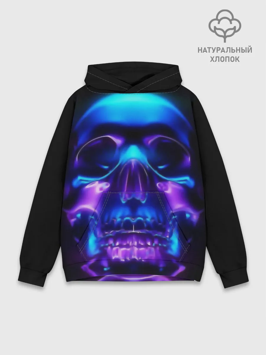 Худи мужской база хлопок / Череп