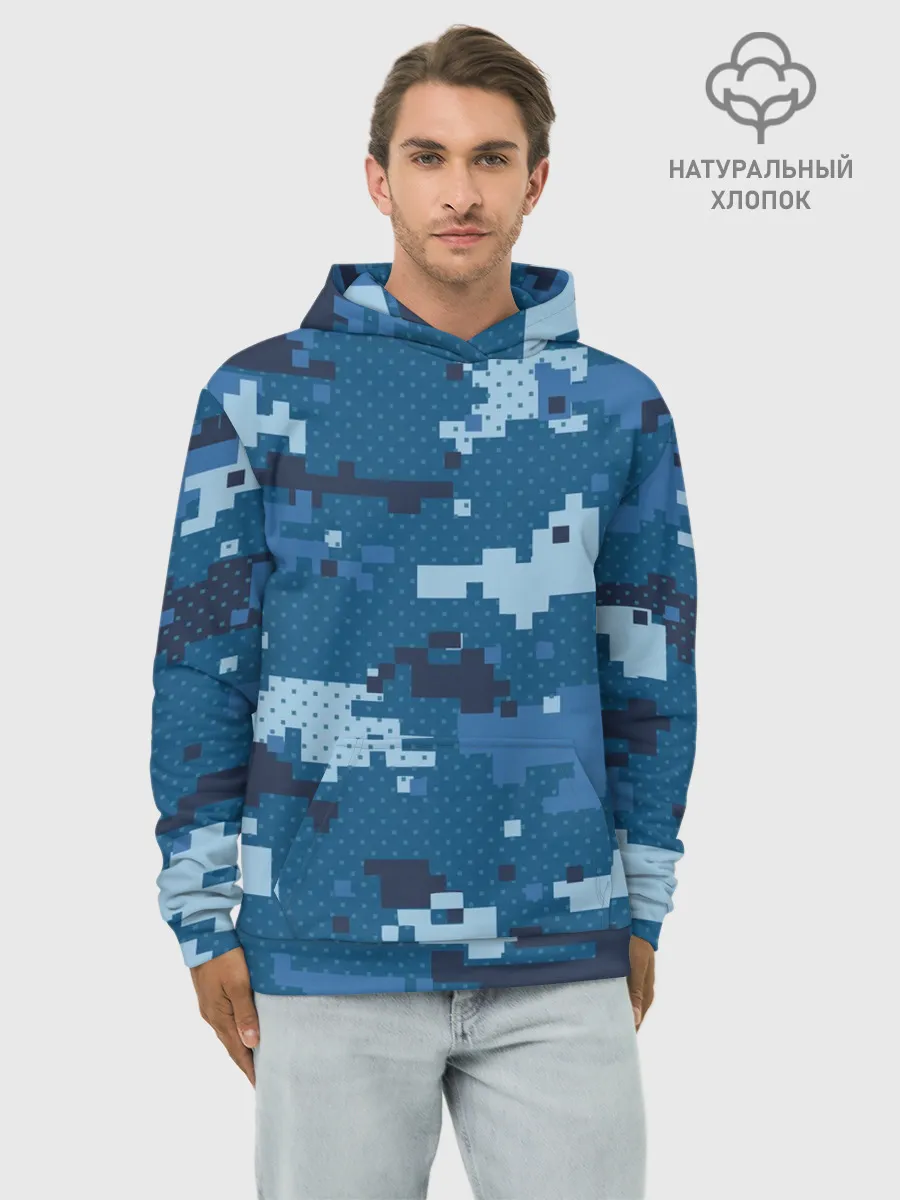 Худи мужской база хлопок / МИЛИТАРИ