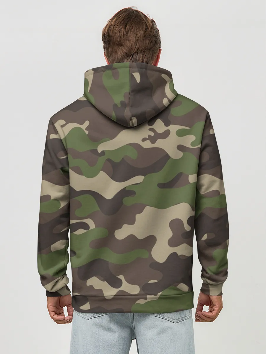 Худи мужской база хлопок / МИЛИТАРИ