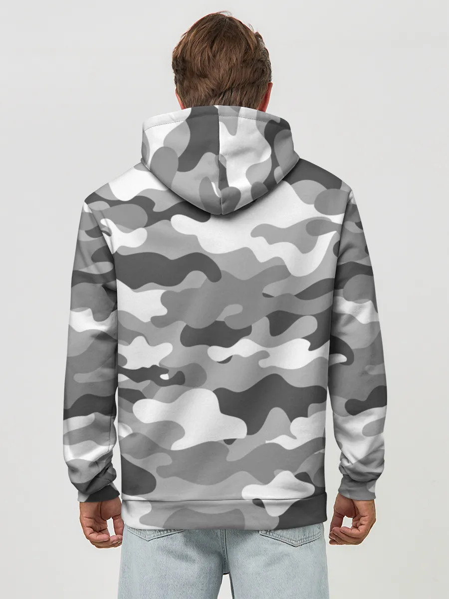 Худи мужской база хлопок / МИЛИТАРИ