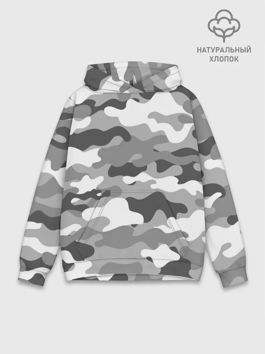 Худи мужской база хлопок / МИЛИТАРИ