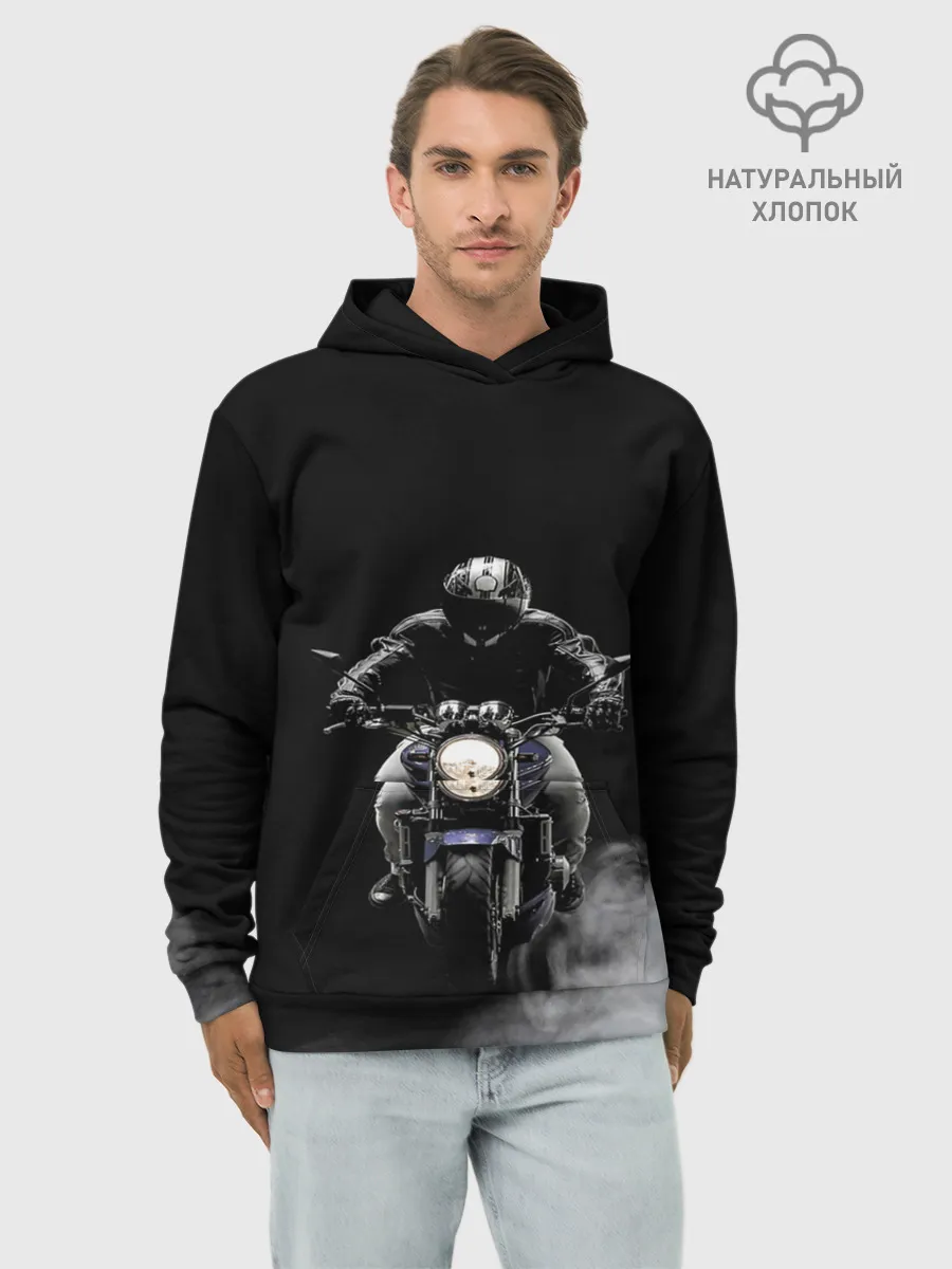 Худи мужской база хлопок / МОТОЦИКЛЫ