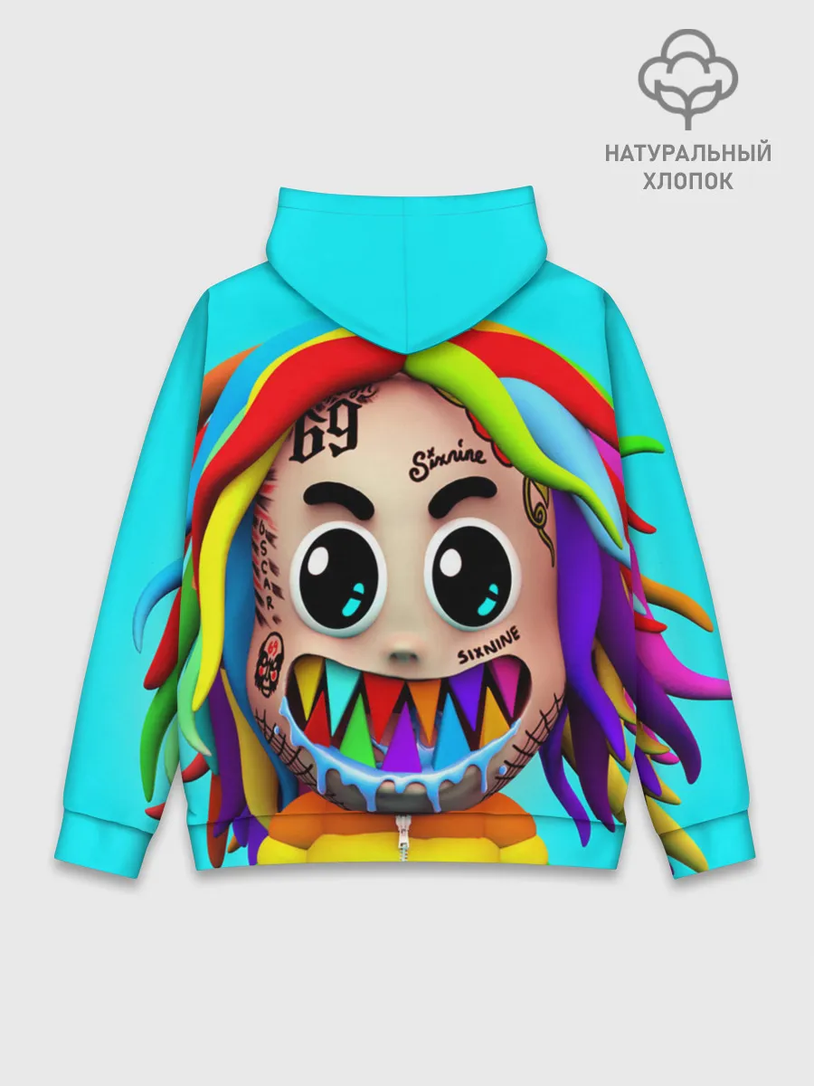 Худи мужской база хлопок / 6IX9INE