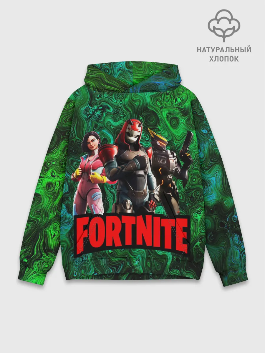 Худи мужской база хлопок / Фортнайт | Волны