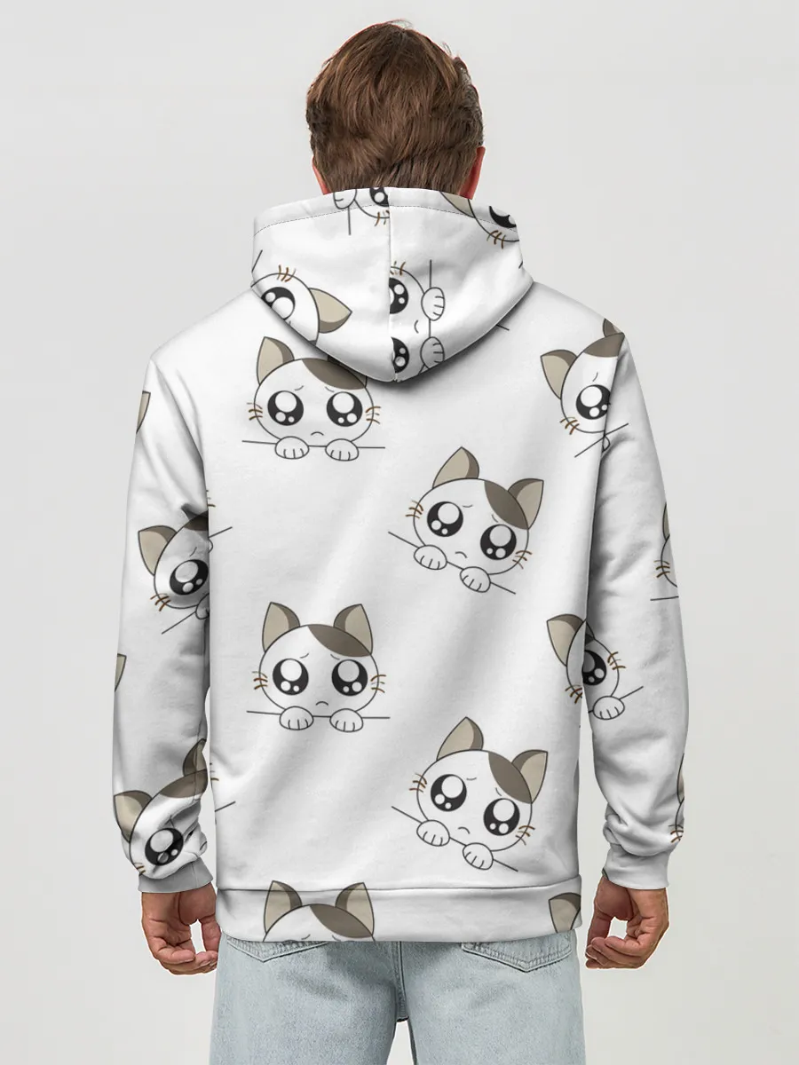 Худи мужской база хлопок / Котята