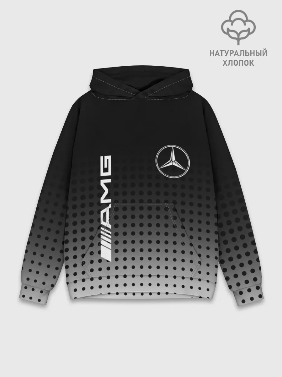 Худи мужской база хлопок / Mercedes-Benz