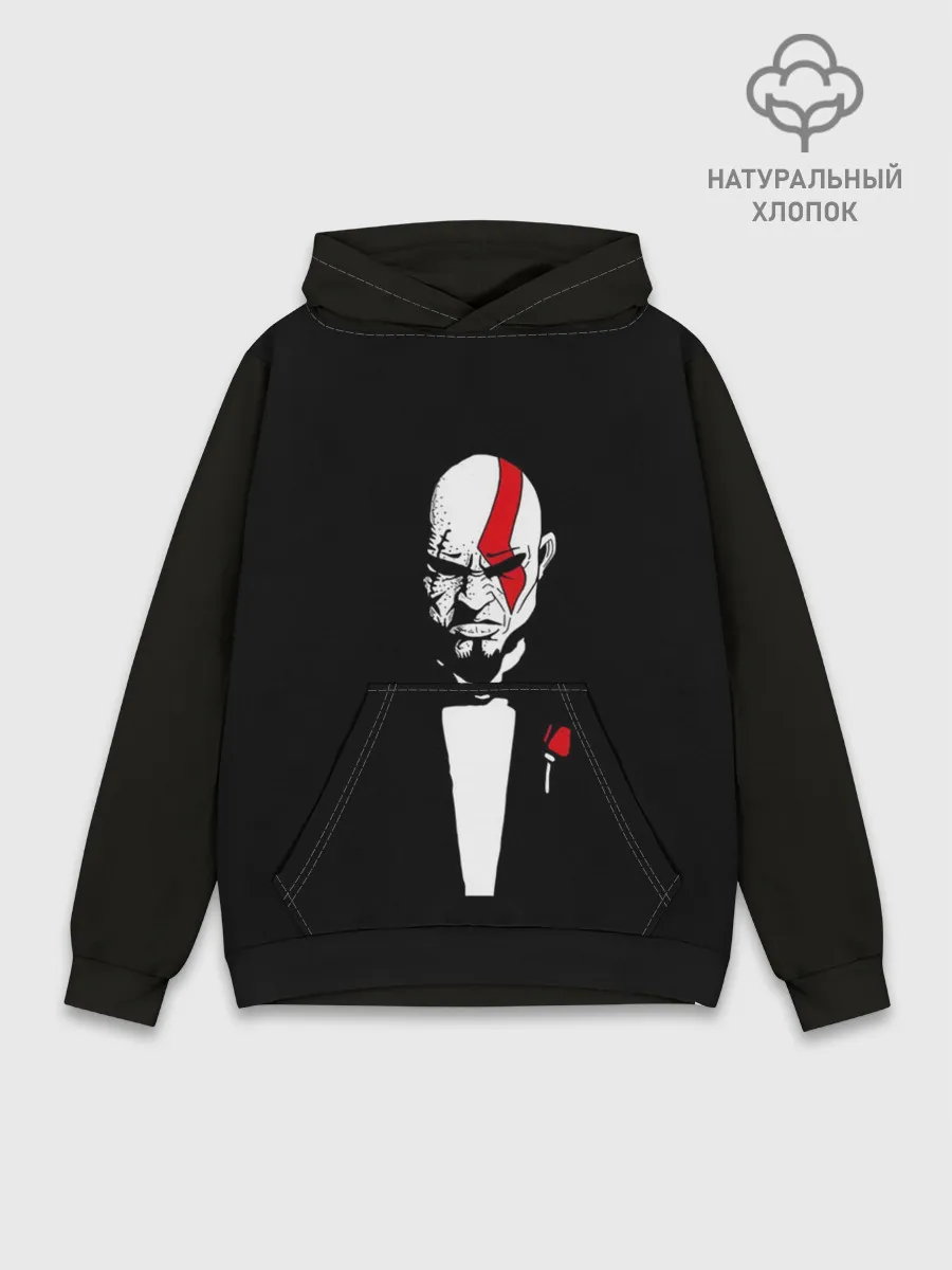 Худи мужской база хлопок / GOD OF WAR