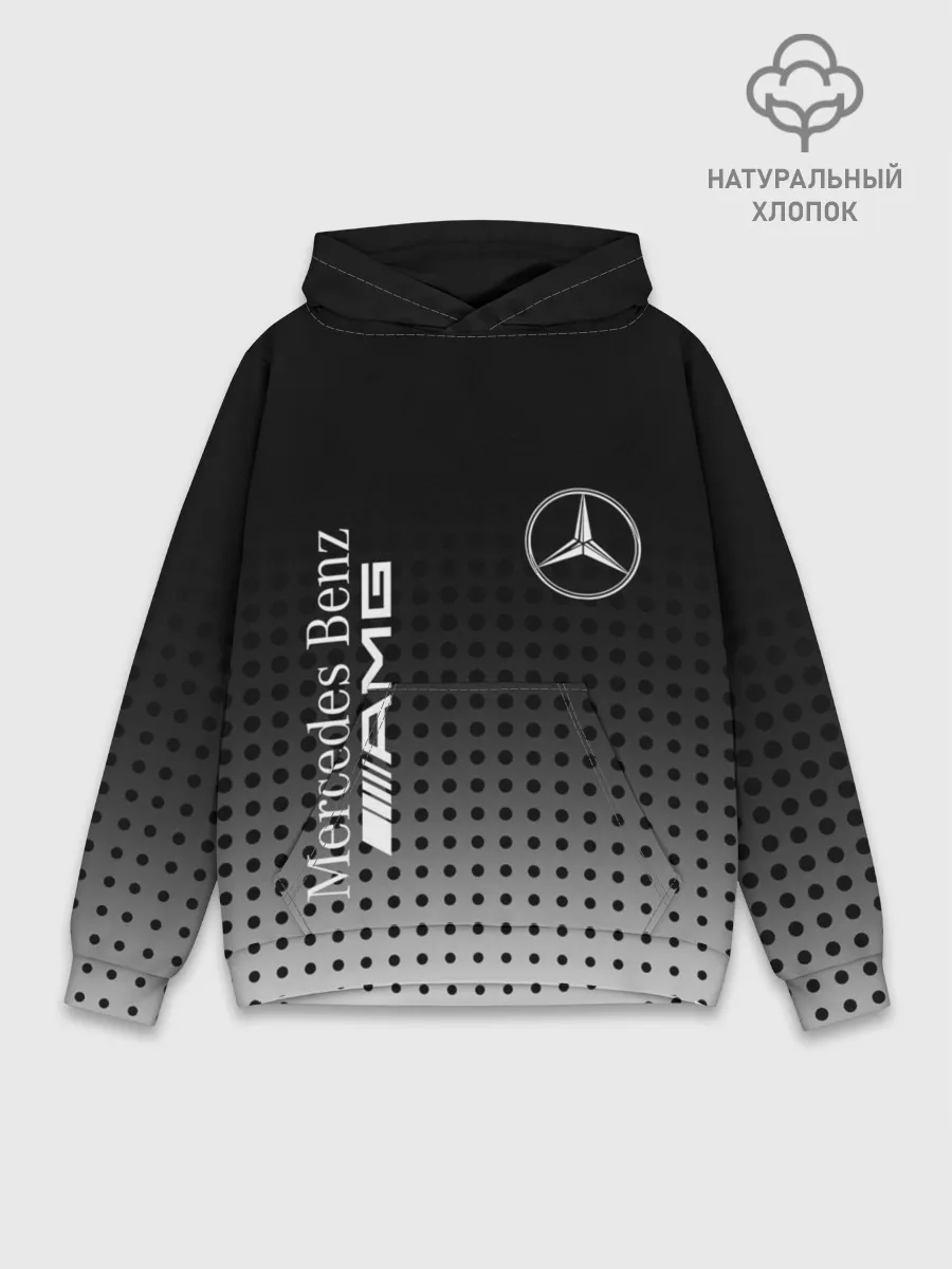 Худи мужской база хлопок / Mercedes-Benz