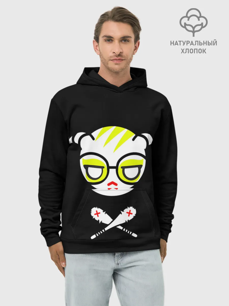 Худи мужской база хлопок / Стильное Аниме лого