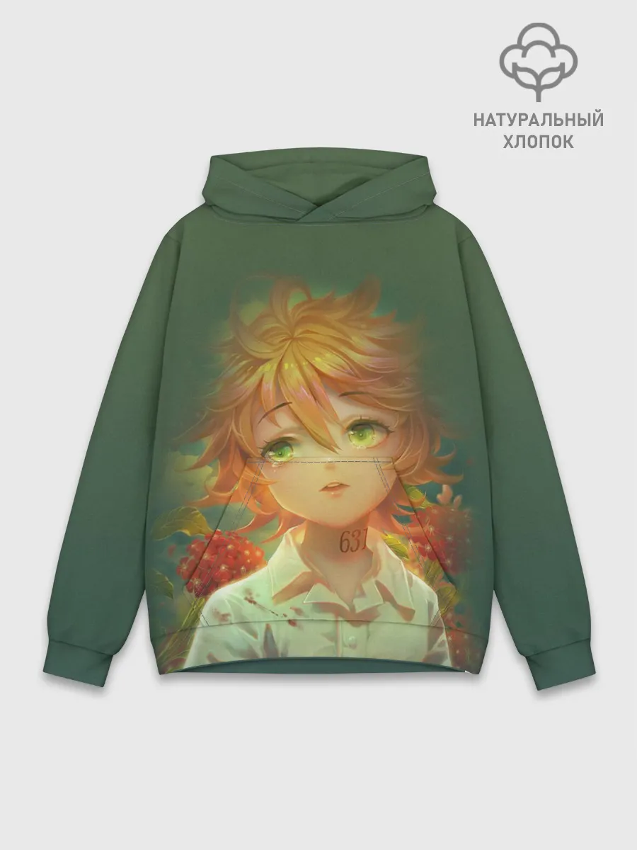 Худи мужской база хлопок / The Promised Neverland