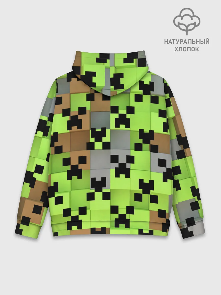 Худи мужской база хлопок / Minecraft.