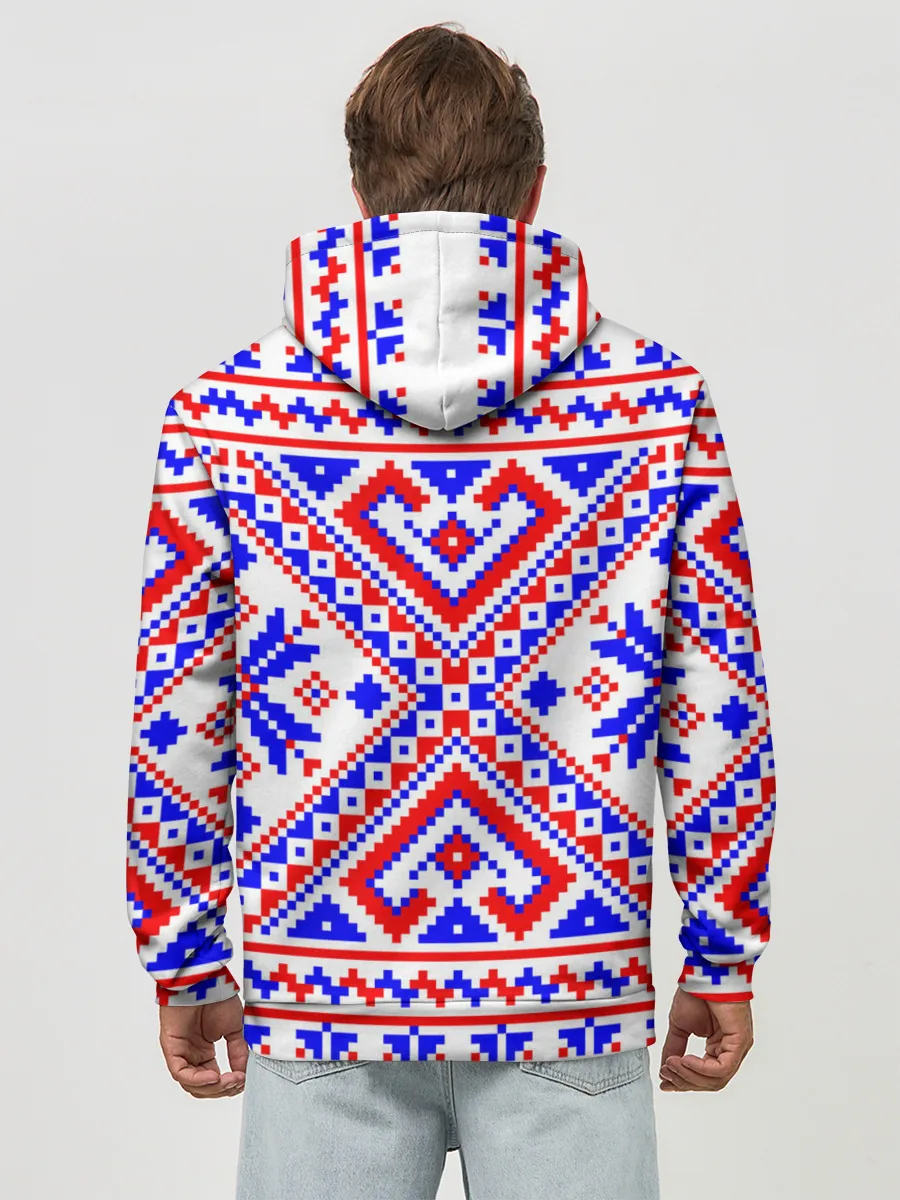 Худи мужской база хлопок / Лес мой храм