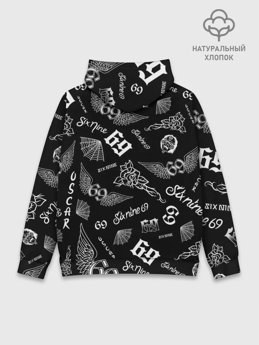 Худи мужской база хлопок / 6IX9INE