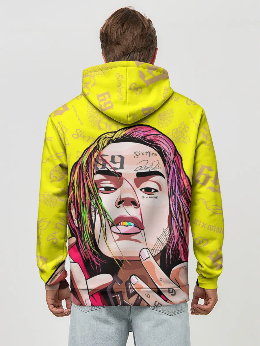 Худи мужской база хлопок / 6IX9INE