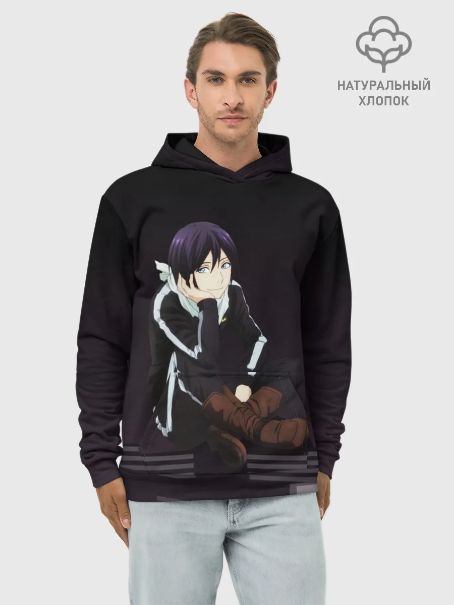 Худи мужской база хлопок / Ято. Бездомный Бог