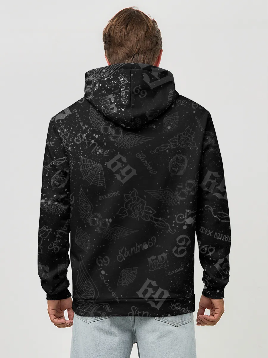 Худи мужской база хлопок / 6IX9INE