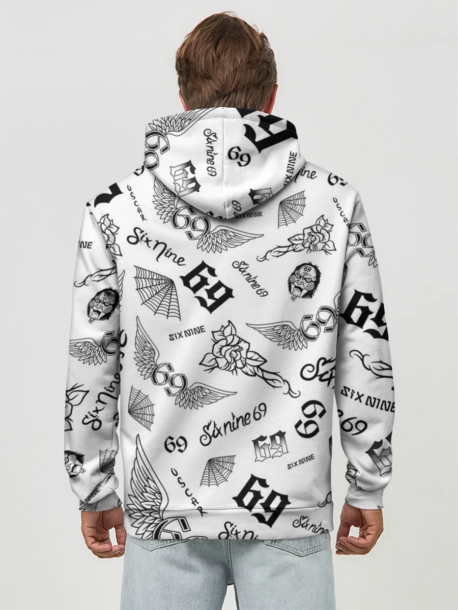 Худи мужской база хлопок / 6IX9INE