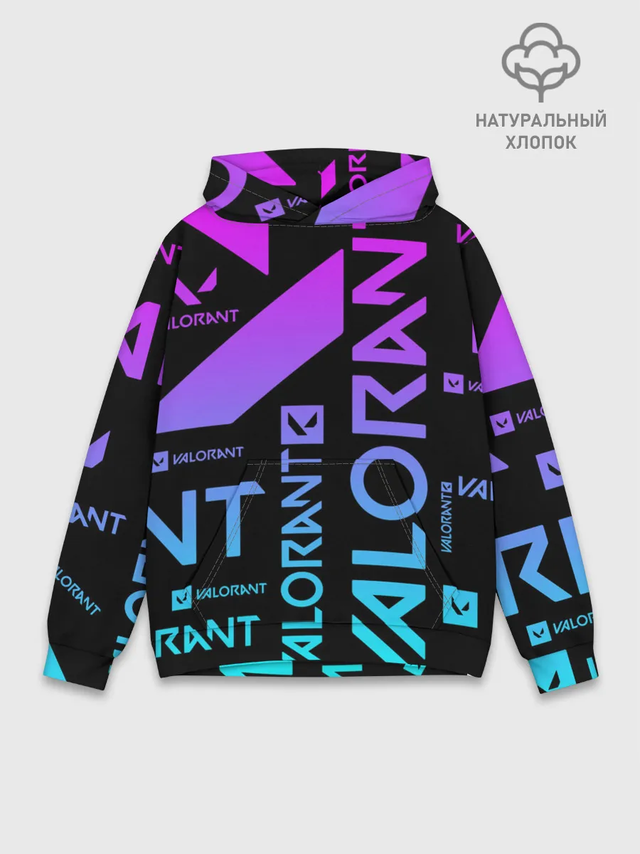 Худи мужской база хлопок / Valorant