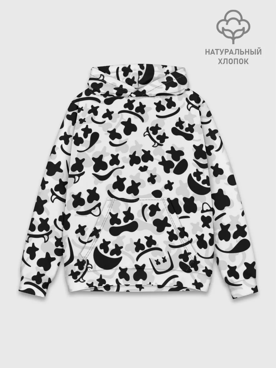 Худи мужской база хлопок / MARSHMELLO FACE