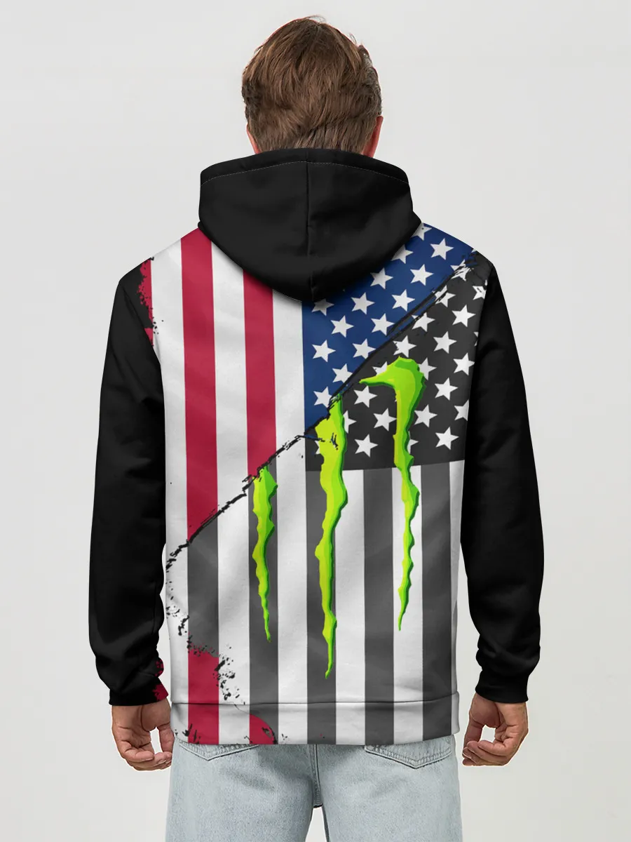 Худи мужской база хлопок / MONSTER ENERGY