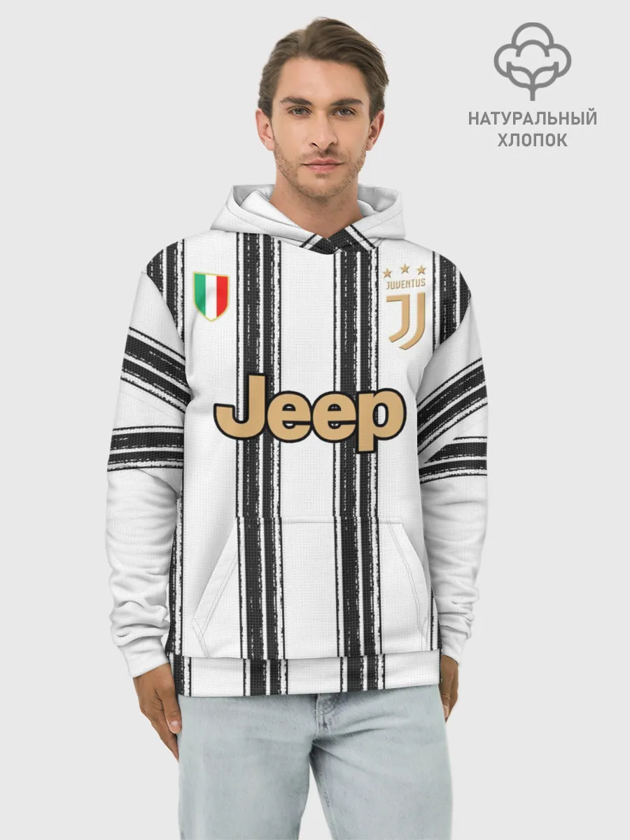 Худи мужской база хлопок / Juventus home 20-21