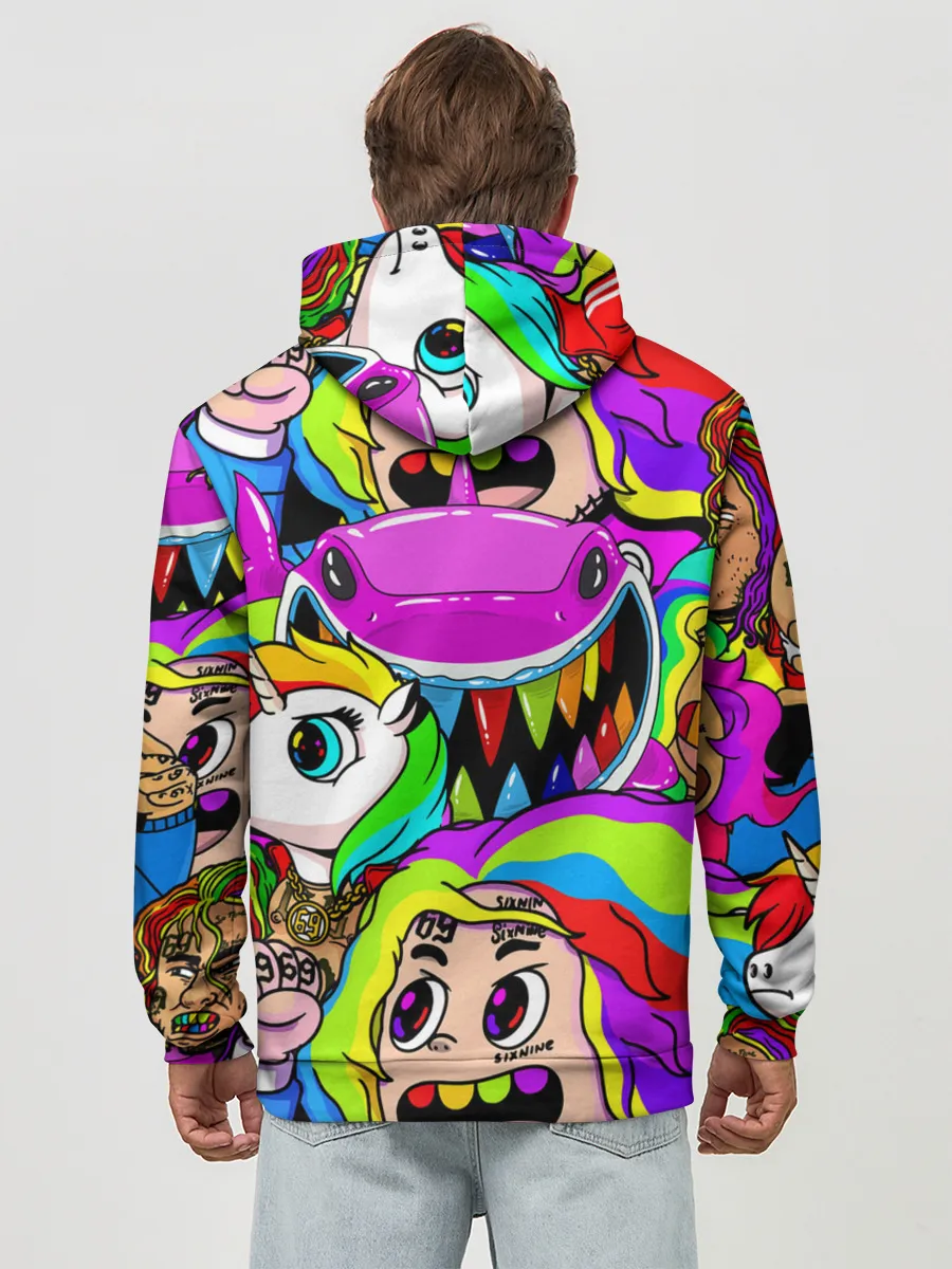 Худи мужской база хлопок / 6IX9INE