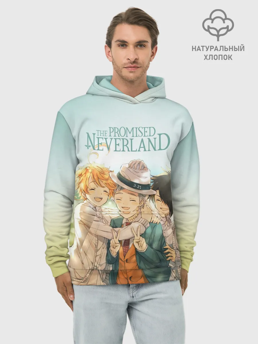 Худи мужской база хлопок / The Promised Neverland