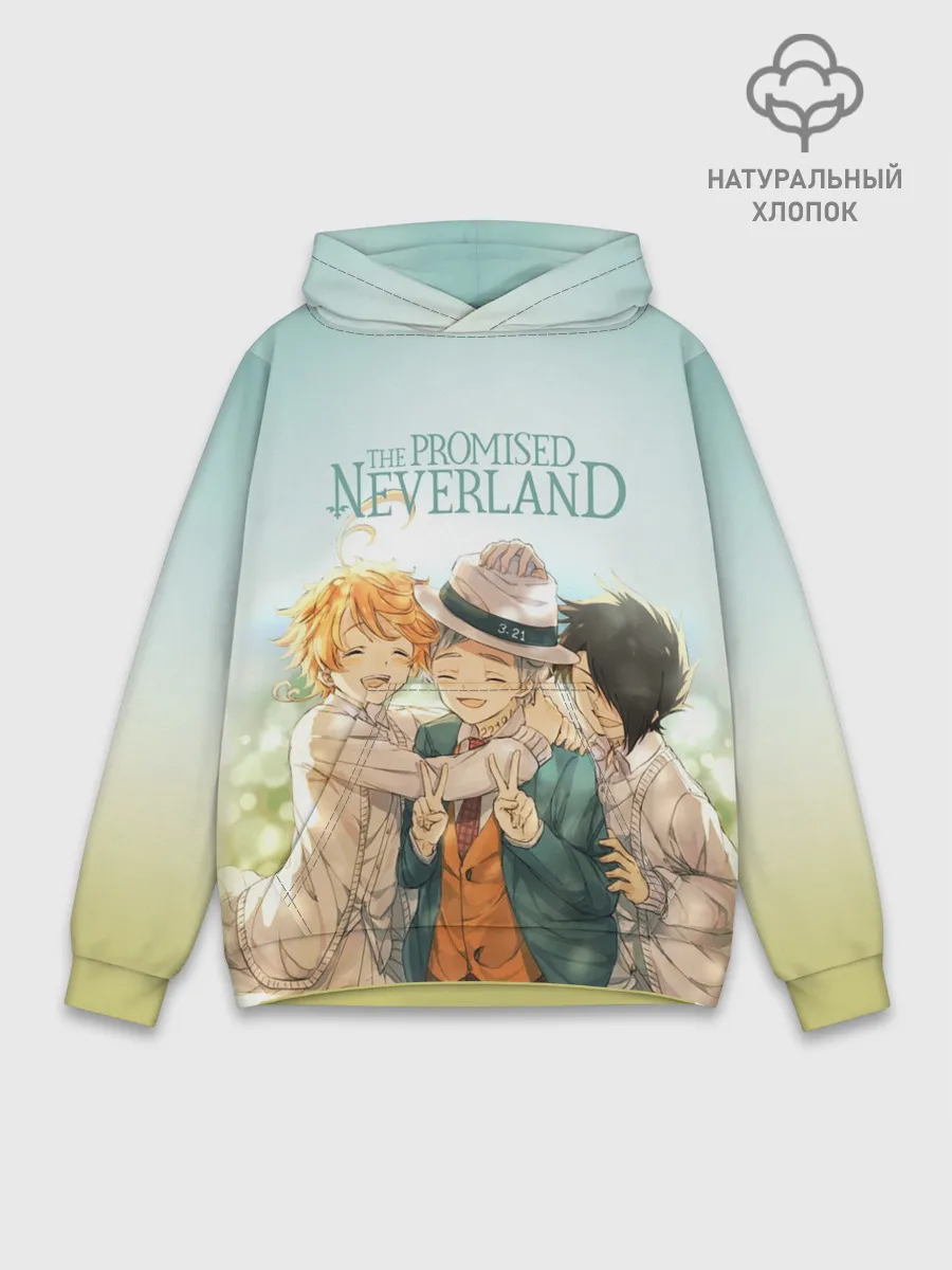 Худи мужской база хлопок / The Promised Neverland